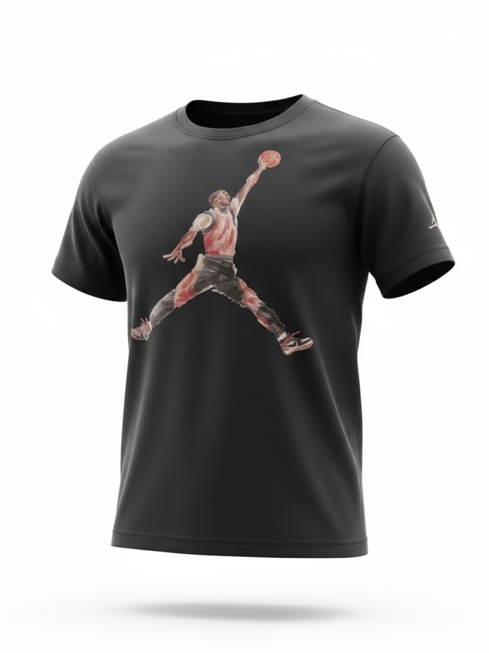 Boys Jordan Jumpman Watercolor Graphic Basketball T-Shirt